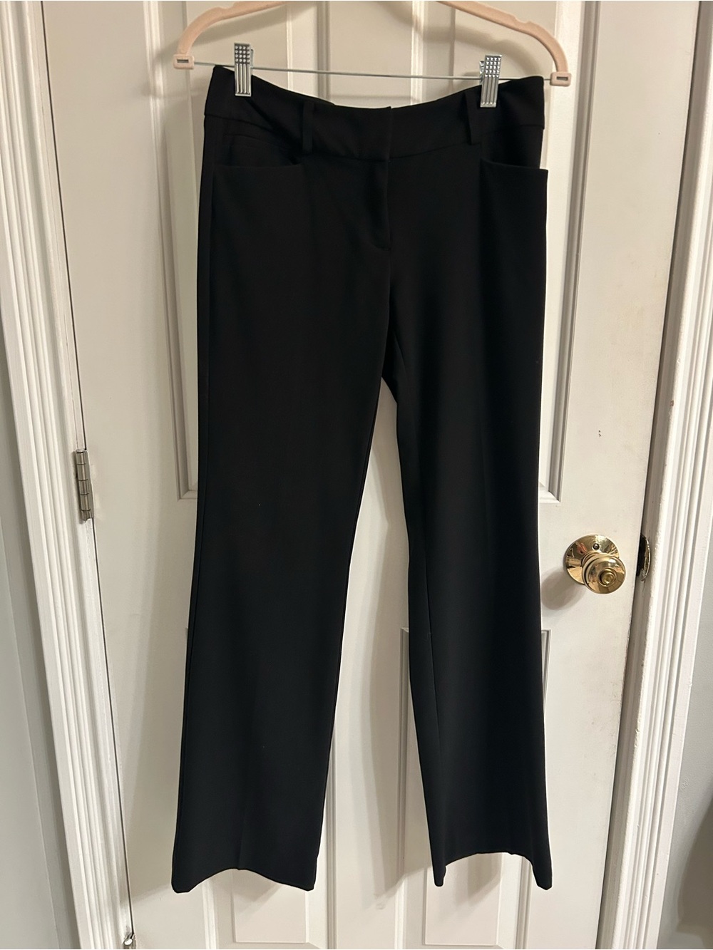 New York & Company Black Straight-Leg Dress Trousers